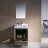 Fresca Oxford 24" Gray Traditional Bathroom Vanity - FVN2024GR