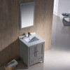 Fresca Oxford 24" Gray Traditional Bathroom Vanity - FVN2024GR