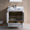 Fresca Oxford 30" Antique White Traditional Bathroom Vanity - FVN2030AW