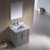 Fresca Oxford 30" Gray Traditional Bathroom Vanity - FVN2030GR