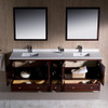 Fresca Oxford 84" Mahogany Traditional Double Sink Bathroom Vanity - FVN20-361236MH