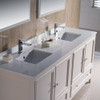 Fresca Oxford 72" Antique White Traditional Double Sink Bathroom Vanity - FVN20-3636AW