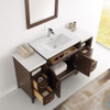 Fresca Cambridge 54" Antique Coffee Traditional Bathroom Vanity W/ Mirror - FVN21-123012AC