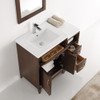 Fresca Cambridge 36" Antique Coffee Traditional Bathroom Vanity W/ Mirror - FVN21-2412AC