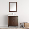 Fresca Cambridge 30" Antique Coffee Traditional Bathroom Vanity W/ Mirror - FVN2130AC