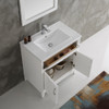 Fresca Cambridge 30" White Traditional Bathroom Vanity W/ Mirror - FVN2130WH