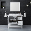 Fresca Manchester 40" White Traditional Bathroom Vanity W/ Mirror - FVN2340WH