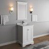 Fresca Windsor 24" Matte White Traditional Bathroom Vanity W/ Mirror - FVN2424WHM