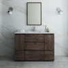 Fresca Formosa 48" Floor Standing Modern Bathroom Vanity W/ Mirror - FVN31-122412ACA-FC