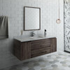 Fresca Formosa 54" Wall Hung Modern Bathroom Vanity W/ Mirror - FVN31-123012ACA