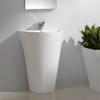 Fresca Parma 24" White Pedestal Sink W/ Medicine Cabinet - Modern Bathroom Vanity - FVN5023WH