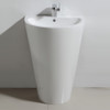 Fresca Parma 24" White Pedestal Sink W/ Medicine Cabinet - Modern Bathroom Vanity - FVN5023WH