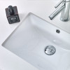 Fresca Lucera 36" White Wall Hung Undermount Sink Modern Bathroom Vanity W/ Medicine Cabinet - Right Version - FVN6136WH-UNS-R