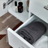 Fresca Lucera 36" White Wall Hung Vessel Sink Modern Bathroom Vanity W/ Medicine Cabinet - Left Version - FVN6136WH-VSL-L