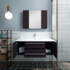 Fresca Lucera 42" Espresso Wall Hung Undermount Sink Modern Bathroom Vanity W/ Medicine Cabinet - FVN6142ES-UNS