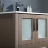 Fresca Torino 24" Gray Oak Modern Bathroom Vanity W/ Integrated Sink - FVN6224GO-UNS