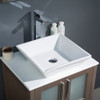 Fresca Torino 24" Gray Oak Modern Bathroom Vanity W/ Vessel Sink - FVN6224GO-VSL