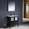 Fresca Torino 30" Espresso Modern Bathroom Vanity W/ Integrated Sink - FVN6230ES-UNS