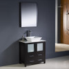 Fresca Torino 30" Espresso Modern Bathroom Vanity W/ Vessel Sink - FVN6230ES-VSL