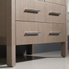 Fresca Torino 30" Gray Oak Modern Bathroom Vanity W/ Integrated Sink - FVN6230GO-UNS