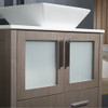 Fresca Torino 30" Gray Oak Modern Bathroom Vanity W/ Vessel Sink - FVN6230GO-VSL