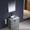 Fresca Torino 30" Gray Modern Bathroom Vanity W/ Vessel Sink - FVN6230GR-VSL