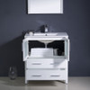 Fresca Torino 30" White Modern Bathroom Vanity W/ Integrated Sink - FVN6230WH-UNS