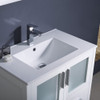 Fresca Torino 30" White Modern Bathroom Vanity W/ Integrated Sink - FVN6230WH-UNS