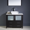 Fresca Torino 36" Espresso Modern Bathroom Vanity W/ Vessel Sink - FVN6236ES-VSL
