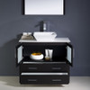 Fresca Torino 36" Espresso Modern Bathroom Vanity W/ Vessel Sink - FVN6236ES-VSL