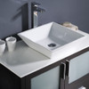 Fresca Torino 36" Espresso Modern Bathroom Vanity W/ Vessel Sink - FVN6236ES-VSL