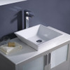 Fresca Torino 36" Gray Modern Bathroom Vanity W/ Vessel Sink - FVN6236GR-VSL