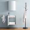 Fresca Valencia 20" Dark Slate Gray Wall Hung Modern Bathroom Vanity W/ Medicine Cabinet - FVN8003GG