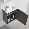 Fresca Valencia 20" Gray Oak Wall Hung Modern Bathroom Vanity W/ Medicine Cabinet - FVN8003GO