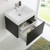 Fresca Nano 24" Black Modern Bathroom Vanity W/ Medicine Cabinet - FVN8006BW