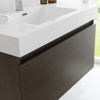 Fresca Mezzo 36" Gray Oak Wall Hung Modern Bathroom Vanity W/ Medicine Cabinet - FVN8008GO