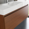 Fresca Mezzo 48" Teak Wall Hung Modern Bathroom Vanity W/ Medicine Cabinet - FVN8011TK
