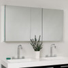 Fresca Opulento 54" Black Modern Double Sink Bathroom Vanity W/ Medicine Cabinet - FVN8013BW