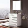 Fresca Livello 30" White Modern Bathroom Vanity W/ Medicine Cabinet - FVN8030WH