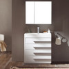 Fresca Livello 30" White Modern Bathroom Vanity W/ Medicine Cabinet - FVN8030WH