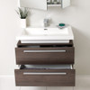 Fresca Medio 32" Gray Oak Modern Bathroom Vanity W/ Medicine Cabinet - FVN8080GO
