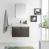 Fresca Vista 30" Gray Oak Wall Hung Modern Bathroom Vanity W/ Medicine Cabinet - FVN8089GO
