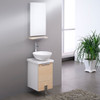 Fresca Adour 16" Light Walnut Modern Bathroom Vanity W/ Mirror - FVN8110LT