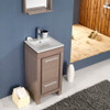 Fresca Allier 16" Gray Oak Modern Bathroom Vanity W/ Mirror - FVN8118GO