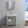 Fresca Allier Rio 30" Ash Gray Modern Bathroom Vanity W/ Medicine Cabinet - FVN8130HA