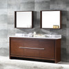 Fresca Allier 72" Wenge Brown Modern Double Sink Bathroom Vanity W/ Mirror - FVN8172WG