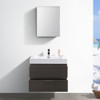 Fresca Valencia 30" Gray Oak Wall Hung Modern Bathroom Vanity W/ Medicine Cabinet - FVN8330GO