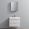 Fresca Valencia 30" Glossy White Wall Hung Modern Bathroom Vanity W/ Medicine Cabinet - FVN8330WH