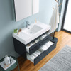 Fresca Valencia 36" Dark Slate Gray Wall Hung Modern Bathroom Vanity W/ Medicine Cabinet - FVN8336GG