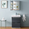 Fresca Valencia 24" Dark Slate Gray Free Standing Modern Bathroom Vanity W/ Medicine Cabinet - FVN8424GG